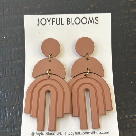 🎈4 LISTINGS FOR $20 Rainbow earrings | drop earnings | geometric earrings - Picture 5 of 7